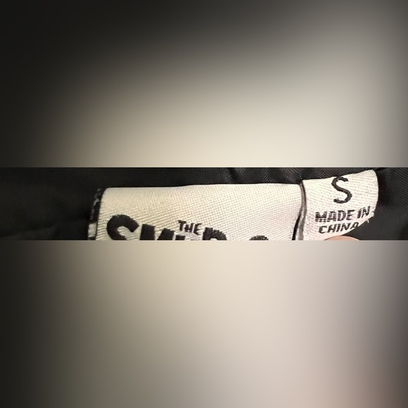 Smurf Black Graphic Print Windbreaker Jacket Light Weight Size Small - Picture 7 of 8